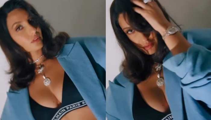 Nora Fatehi Raises Temperature In A Plunging Bralette, Mini Skirt; Hot Video Of The &#039;Dilbar&#039; Actress Goes Viral - Watch