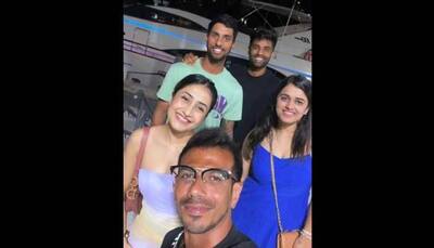 India Vs West Indies 4th T20: Tilak Varma Hits Miami Streets With Suryakumar Yadav, Yuzvendra Chahal And Their Wives Devisha Shetty And Dhanashree Verma, PIC Goes Viral