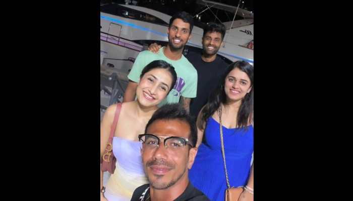 India Vs West Indies 4th T20: Tilak Varma Hits Miami Streets With Suryakumar Yadav, Yuzvendra Chahal And Their Wives Devisha Shetty And Dhanashree Verma, PIC Goes Viral
