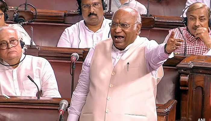 Mallikarjun Kharge raises questions on suspension of Adhir Ranjan Chowdhury in Rajya Sabha