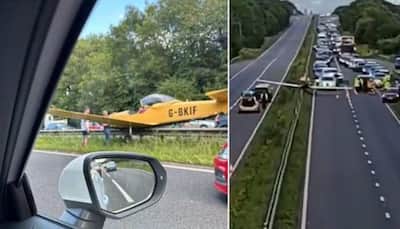 Watch: Plane Crash Lands On Busy Road, Brings Traffic To Standstill