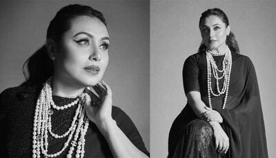 IFFM 2023: Rani Mukerji Mesmerizes in Black Sabyasachi Sari, Chanel Pearls In Melbourne