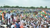 Dr. Subhash Chandra's tricolor rally, received a warm welcome at many places