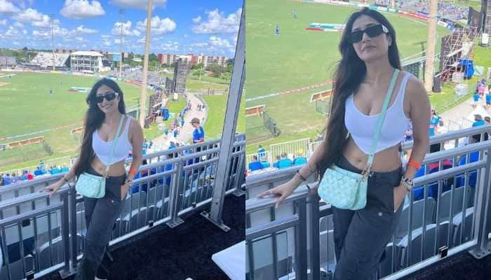 Dhanashree Verma&#039;s Stylish Stint: Setting Temperatures Soaring In Miami&#039;s White Bralette