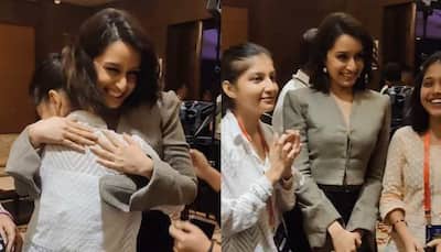 Shraddha Kapoor Gets A Tight Hug From Fan, Actress Says 'Isse Kehte Hai Haq' - Watch
