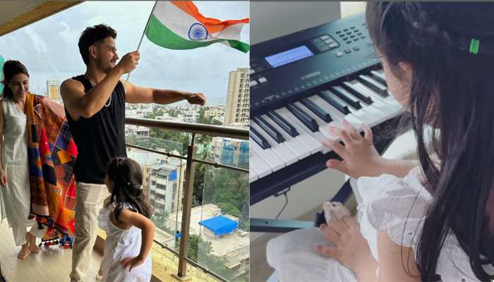 Soha Ali Khan&#039;s Daughter Inaaya Noumi Plays Jana Gana Mana On Piano - Watch