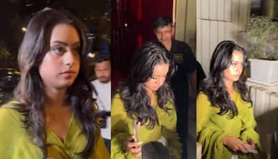 Nysa Devgan Parties In Glam Look, Almost Trips As She Rushes To Her Car - Watch