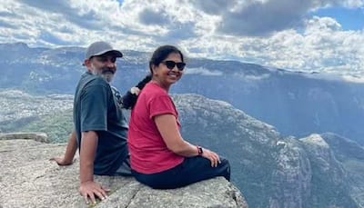 'RRR' Director SS Rajamouli Shares Pics With Wife Rama From Pulpit Rock In Norway 