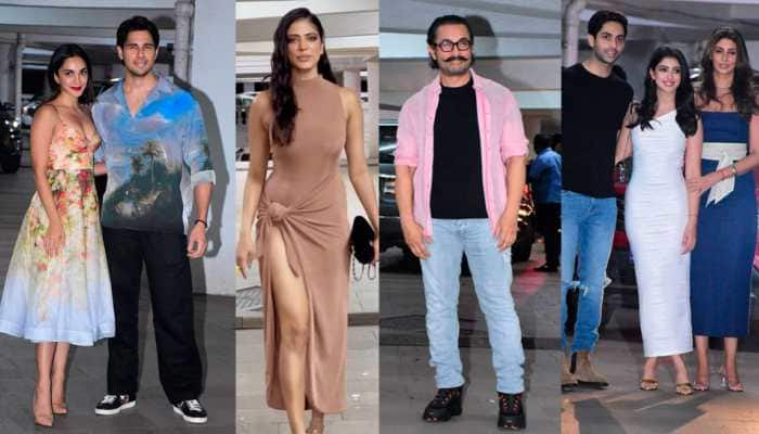 Malavika Mohanan&#039;s Sexy Nude Dress to Kiara-Sidharth&#039;s Glam Look At Ritesh Sidhwani&#039;s 50th Birthday Bash - WATCH