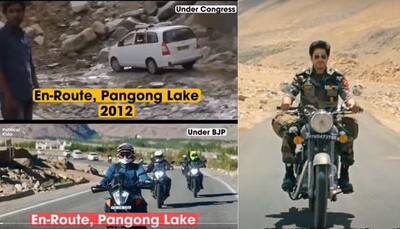 BJP 'Thanks' Rahul Gandhi For Ladakh Bike Ride But Congress Hits Back With Shah Rukh Khan's Movie Still Twist