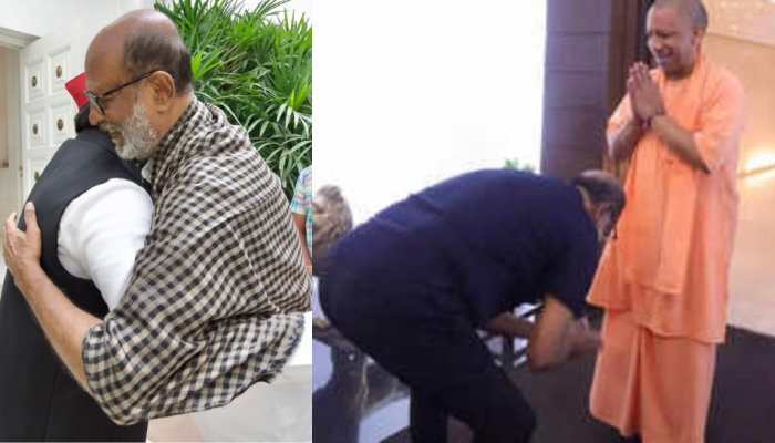 'Jab Dil Milte Hain Toh...': Akhilesh's Dig At Yogi After 'Hugging' Rajinikanth