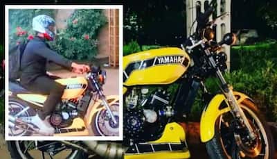 Revving Up Memories: Viral Video Of MS Dhoni Taming Yamaha RD350 In Ranchi - Watch