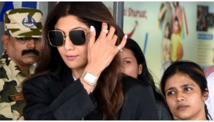 Shilpa Shetty Kundra Soars Temperatures In Yellow Outfit, Poses Happily For Paps - Watch Video 