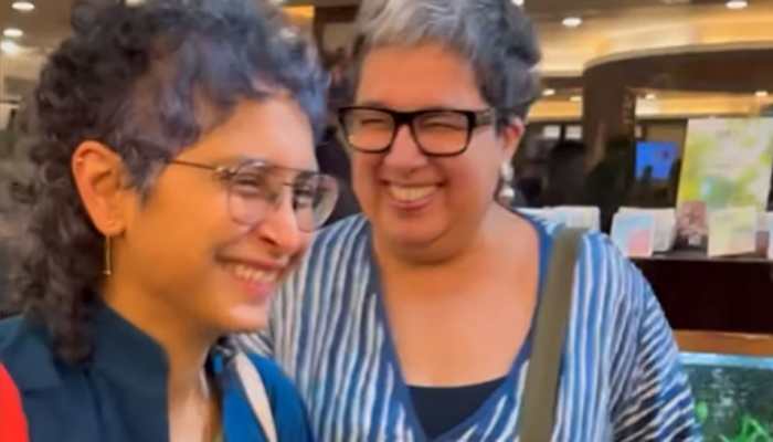 Aamir Khan&#039;s Ex-Wives Kiran Rao &amp; Reena Share A Hearty Laugh Together - VIRAL VIDEO