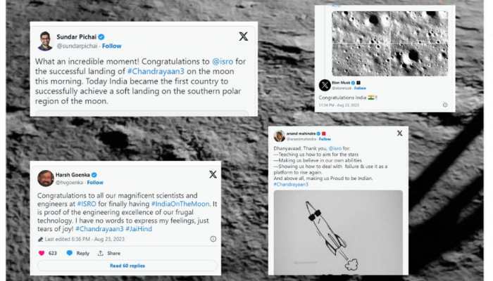 &#039;Congratulations India!&#039;: Elon Musk To Sundar Pichai Applaud For Chandrayaan-3 Success