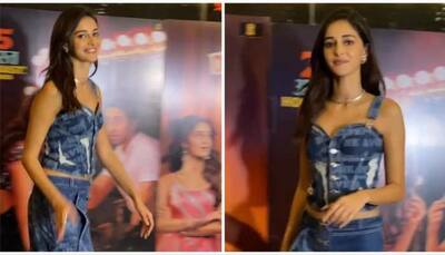 Dream Girl 2 Screening: Ananya Panday Smiles At Paps When Asked To Pose With Rumoured Boyfriend Aditya Roy Kapur - Watch