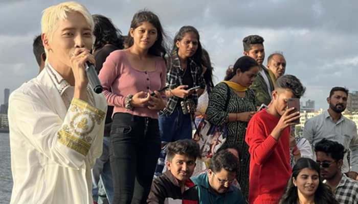 K-Pop Singer Aoora Adds His Own Spin To RD Burman's 'Yeh Shaam Mastani', Performs For Flash Mob