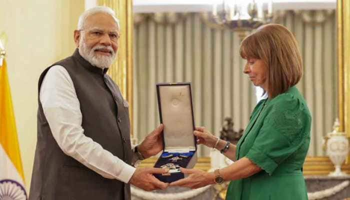 PM Modi Conferred Grand Cross Of The Order Of Honour By Greek President