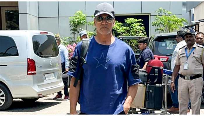 'OMG 2' Actor Akshay Kumar Reaches Sitapur In Style Via Helicopter For Next Film