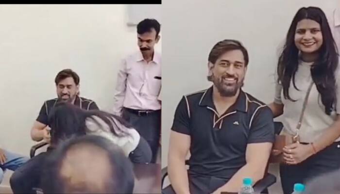 Watch: MS Dhoni&#039;s Female Fan Touches His Feet, CSK Captain&#039;s Reaction Will Leave You Amazed