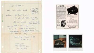 Apple's Vintage Handwritten Ad By Steve Jobs Sells At Whopping Cost In Auction. See Pic.