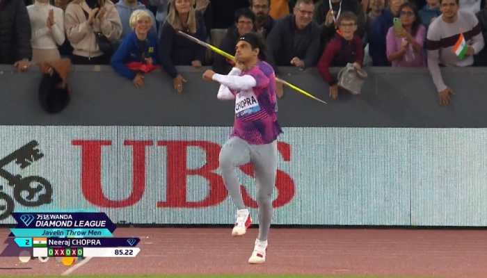 WATCH: Neeraj Chopra’s Impressive Throw To Secure 2nd Position In Zurich Diamond League And Qualify For Season Finale