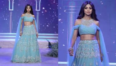 Shilpa Shetty Turns Showstopper For Aslam Khan, Spells Elegance In Sizzling Lehenga