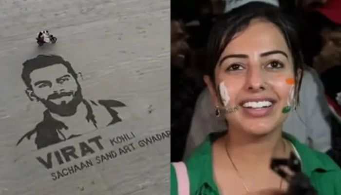 Love From Beyond Boundaries For Virat Kohli: From Sand Art In Balochistan To Pakistan Female Fan&#039;s Unbounded Love - Watch