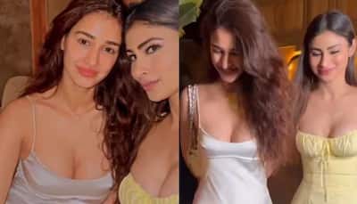 Bollywood BFFs Disha And Mouni Turn Heads In Plunging Outfits Post Dinner Date, Fans Call Them 'Super Hit Duo'