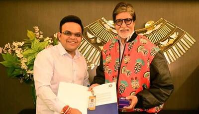 BCCI Presents Amitabh Bachchan with Golden Ticket for ICC ODI World Cup 2023