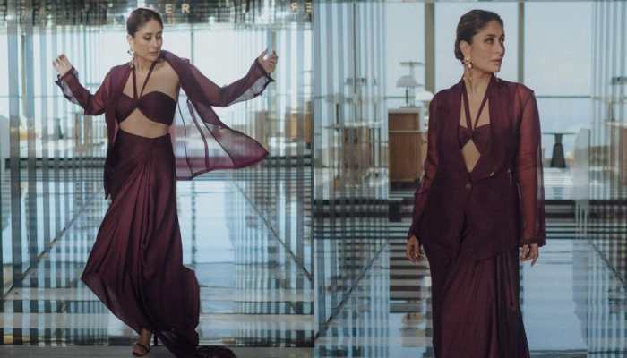 Kareena Kapoor Khan Spells Elegance In Halter-Neck Bralette, Draped Skirt At 'Jaane Jaan' Trailer Launch