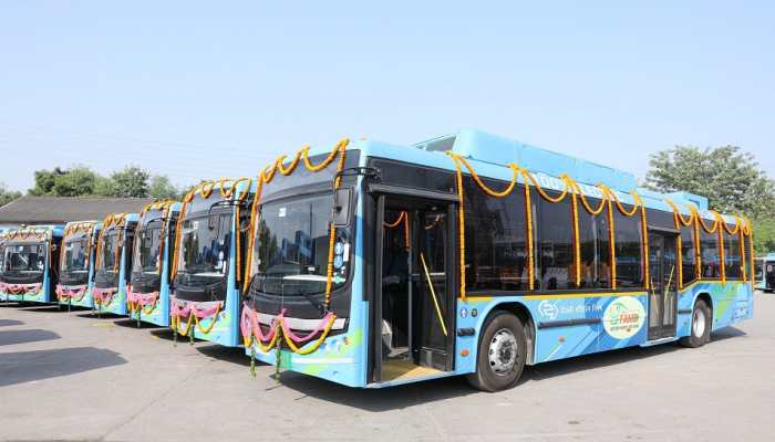 Delhi CM Arvind Kejriwal Inducts 400 Tata Electric Buses To DTC Fleet