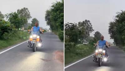 Watch: The Great Khali Riding Harley-Davidson Makes Bike Look Small; Video Goes Viral