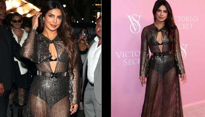 Priyanka Chopra Makes Sexy Appearance In Sheer Black, Flaunts Her Bikini Set In See-Through Dress