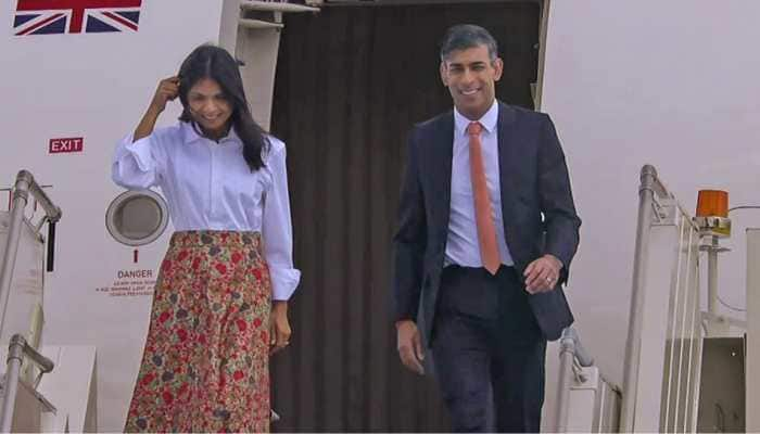 G20 Summit 2023: UK PM Rishi Sunak, His Wife Arrive In India