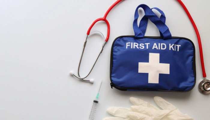 An emergency first aid kit should include on sale