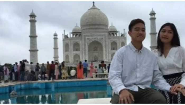 Watch- Indonesian President's Son Visits Taj Mahal In Agra As India Hosts G20