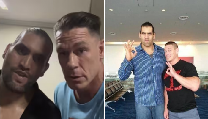 Watch: Great Khali Teaches John Cena Punjabi, WWE Superstar Says, 'Chakde Patte' Watch: Great Khali Teaches John Cena Punjabi, WWE Superstar Says, 'Chakde Patte'