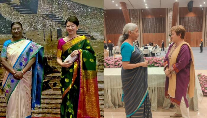 G20 Dinner: Foreign Delegates Flaunt Indian Outfits, Japan First Lady Dons A Saree