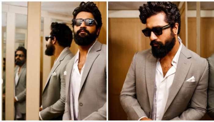 Bollywood News: Vicky Kaushal Looks Sharp In Stunning Grey Suit, Fan Calls Him 'Sunshine' - Check Pics