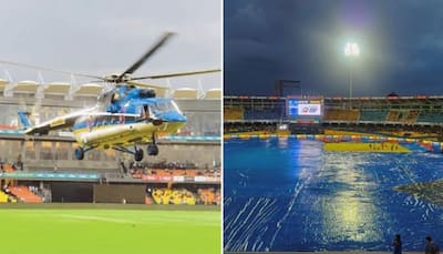 IND vs PAK: Fans Troll Sri Lanka Cricket Board With Old Clip Of Helicopter Drying Pitch In PSL, Say, 'That's How You Do It' - Watch