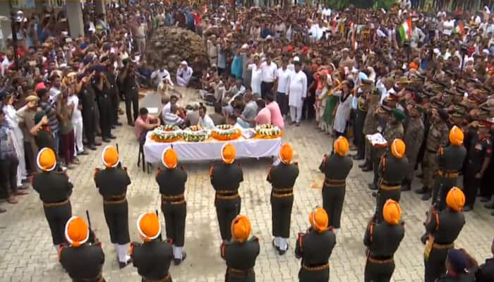 Anantnag Encounter Hero Major Ashish Dhonchak Cremated In Panipat With Full Honours