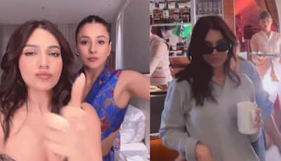 Bhumi Pednekar, Shehnaaz Gill Shake Their Legs To 'Thank You For Coming' Song Beats Mid-Air - Watch Video