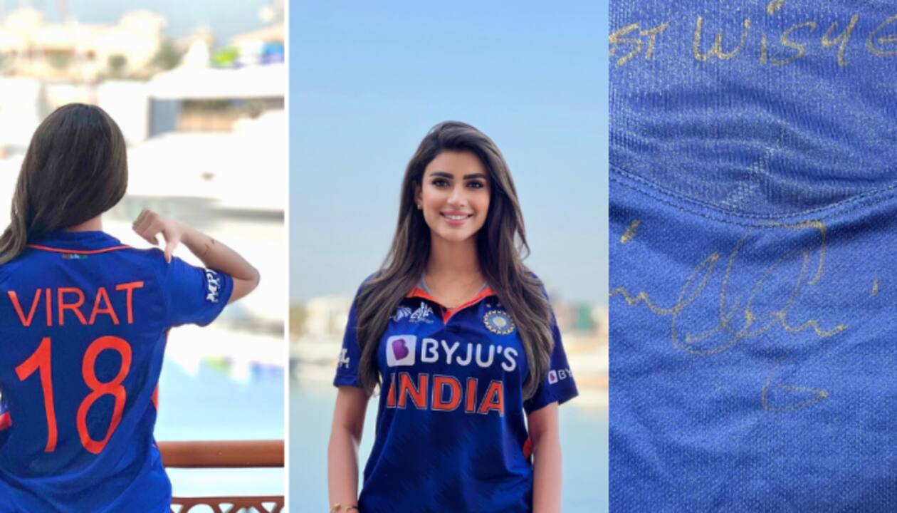 Virat kohli best sale signed jersey