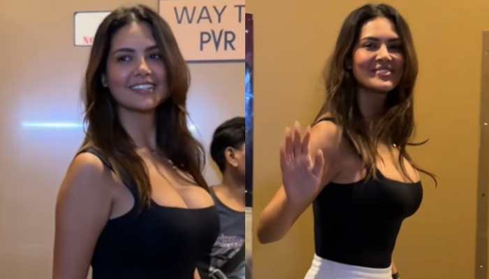 Esha Gupta Flaunts Her Perfect Curves In Plunging Top, Track Pants, Fans Call Her &#039;Sexiest&#039;