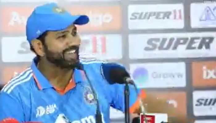 &#039;World Cup Ke Baad...&#039;, Rohit Sharma Reacts As Firecrackers Interrupt His Press Conference After Asia Cup 2023 Triumph - Watch