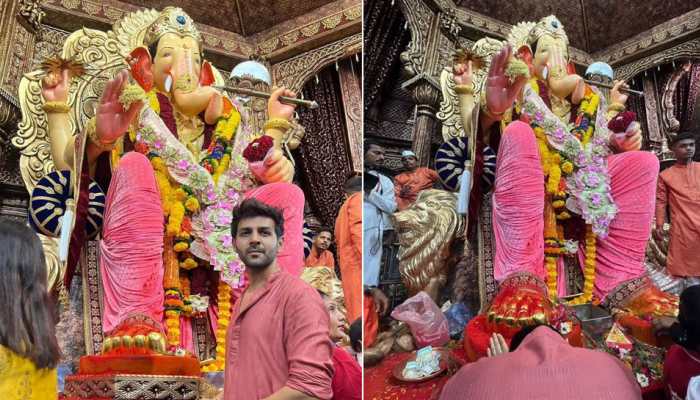 On Ganesh Chaturthi, Kartik Aaryan Visits Lalbaugcha Raja For Darshan; Bollywood Celebs Welcome Bappa Home - VIDEO, PICS