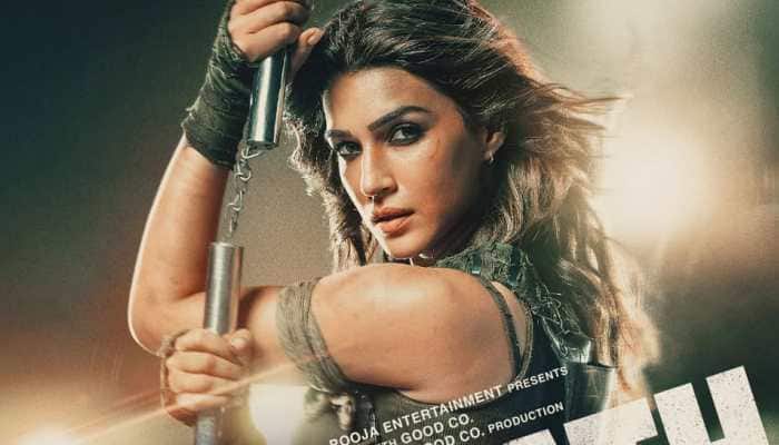 This Ganesh Chaturthi, Kriti Sanon&#039;s Rugged Action Avatar In GANAPATH - A Hero Is Born Poster Drops Online!