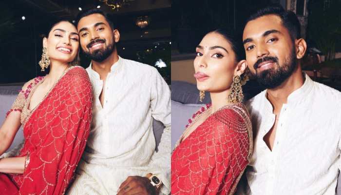 Athiya Shetty, KL Rahul Spell Elegance In Traditional Outfits From Ganesh Chaturthi Celebrations, Fans Call Them 'Cuties'