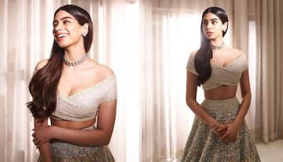 Khushi Kapoor Sizzles In Silver Off-Shoulder Sequinced Lehenga, Fans Call Her 'Princess' 